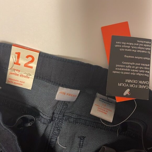 🆕 Joe Fresh Dark Blue Skinny Jeans - Girl’s Size 12 - Picture 8 of 9